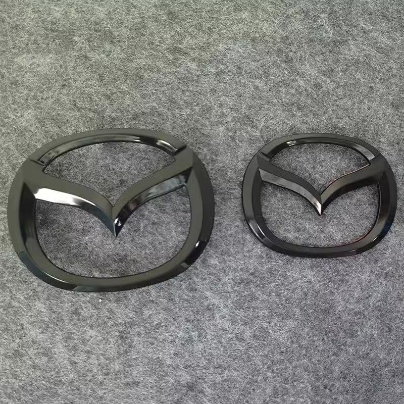 Emblema Metallo Per Maserati Quattroporte 2016-2025 - Logo Griglia Anteriore E Posteriore, Adesivo 3M, Nero