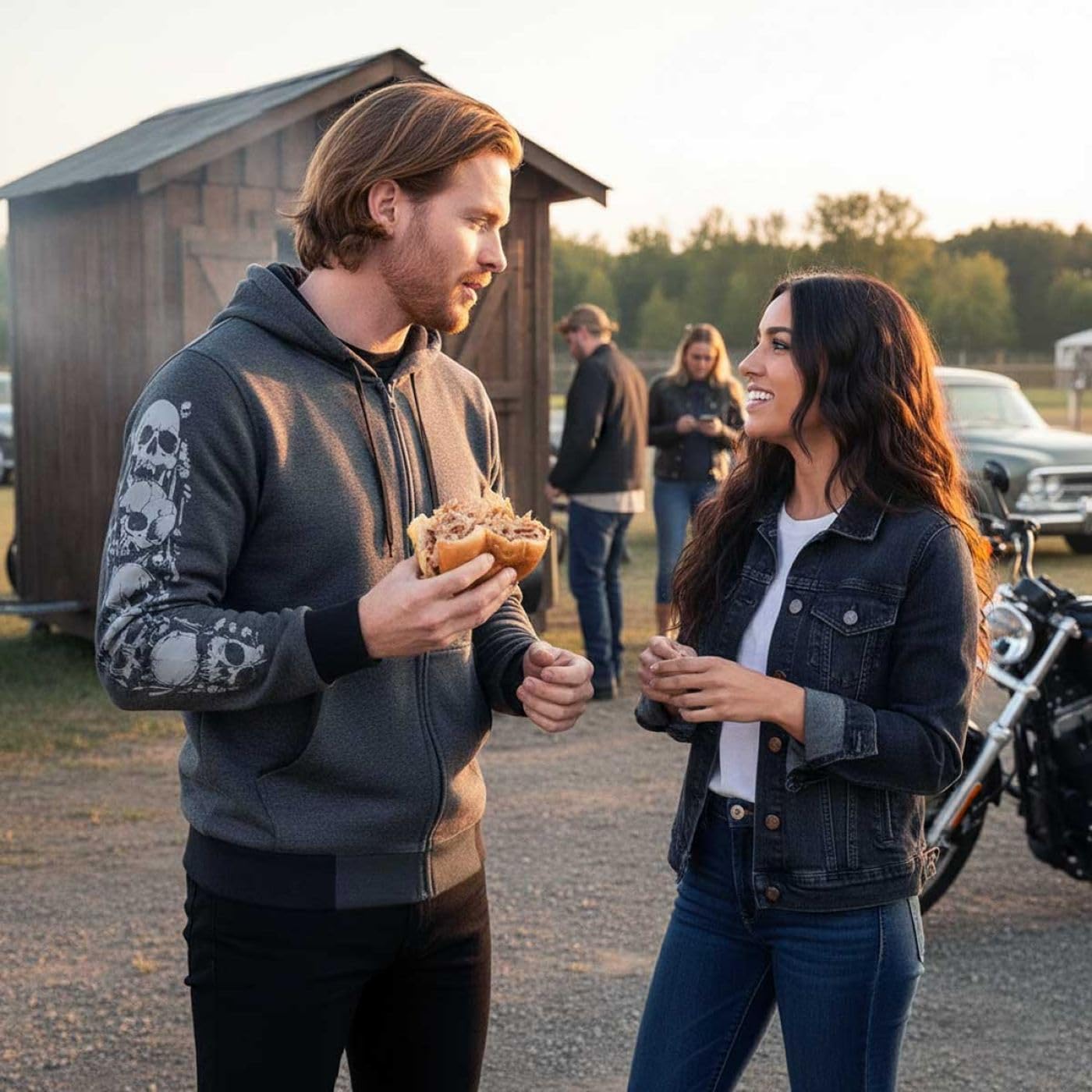 Milwaukee Leather Men's Streetguard Aramid Reinforced Riding Hoodie - CE Shoulder and Elbow Armor