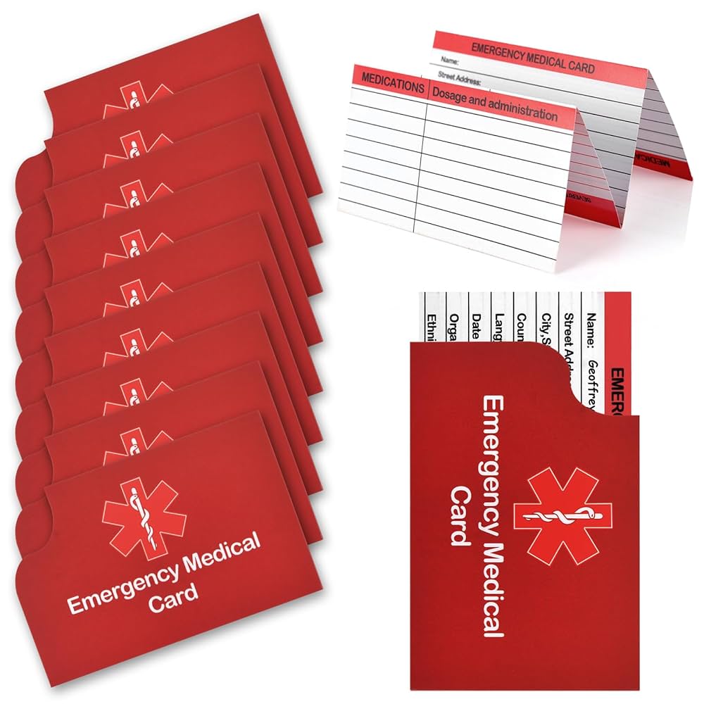 amazon-com-24-pack-red-emergency-medical-id-wallet-pocket-size-medication-list-caretaker-cards-health-household for Free Printable Medical Id Wallet Card Amazon.com: 24 Pack Red Emergency Medical ID Wallet - Pocket Size, Medication List, Caretaker Cards : Health & Household for Free Printable Medical Id Wallet Card