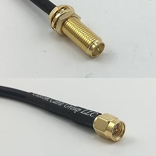 12 inch 30cm RG178 RP-SMA Female Long to SMA MALE Pigtail Jumper RF coaxial cable 50 ohm Quick USA Shipping