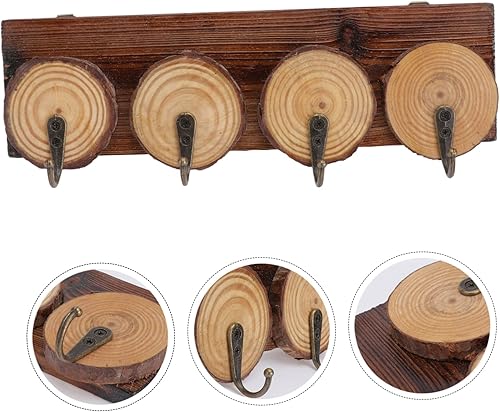 Miniatura 6 de CHILDWEET Gancho decorativo de madera de madera para mochila, gancho de pared para toallas, porche, bachillerías, colgador de llaves, perchero para