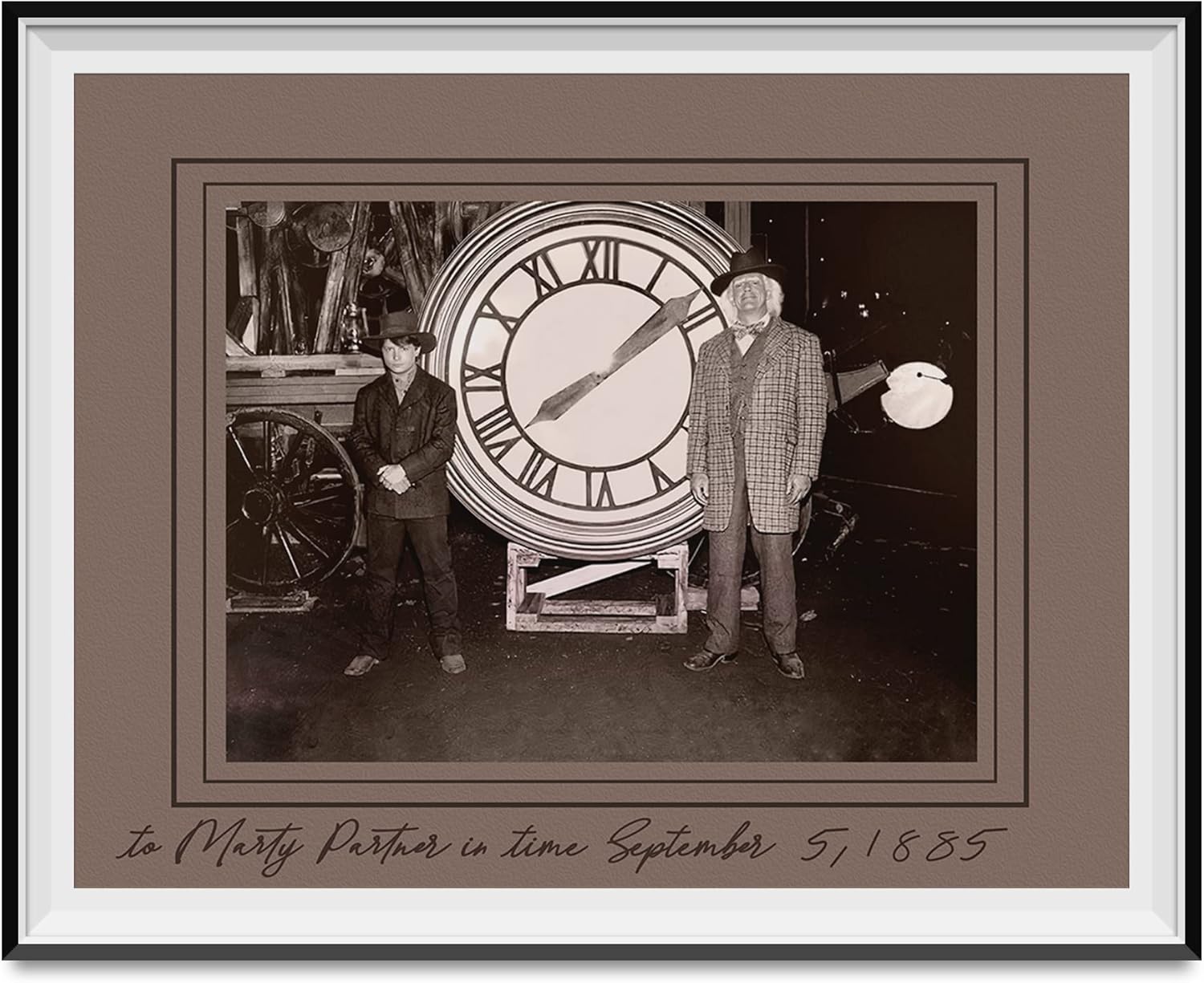 Marty McFly And Doc Brown Partners In Time 1885 Clock Photo - 8