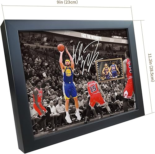 Miniatura 6 de sufenvera Firmado Klay Thompson Memorabilia - Colección de pósteres enmarcados con fotos, regalos para los fanáticos del baloncesto Golden State, 10