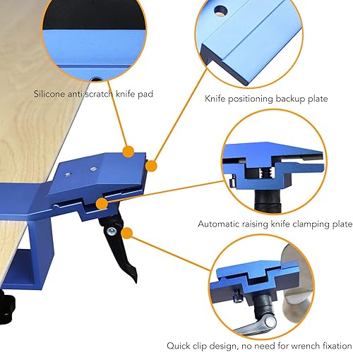 Miniatura 6 de Sistema de afilador de cuchillos de cocina con 6 piedras de afilar, diseño de giro de 360, ángulo fijo de acero inoxidable, uso doméstico, chef