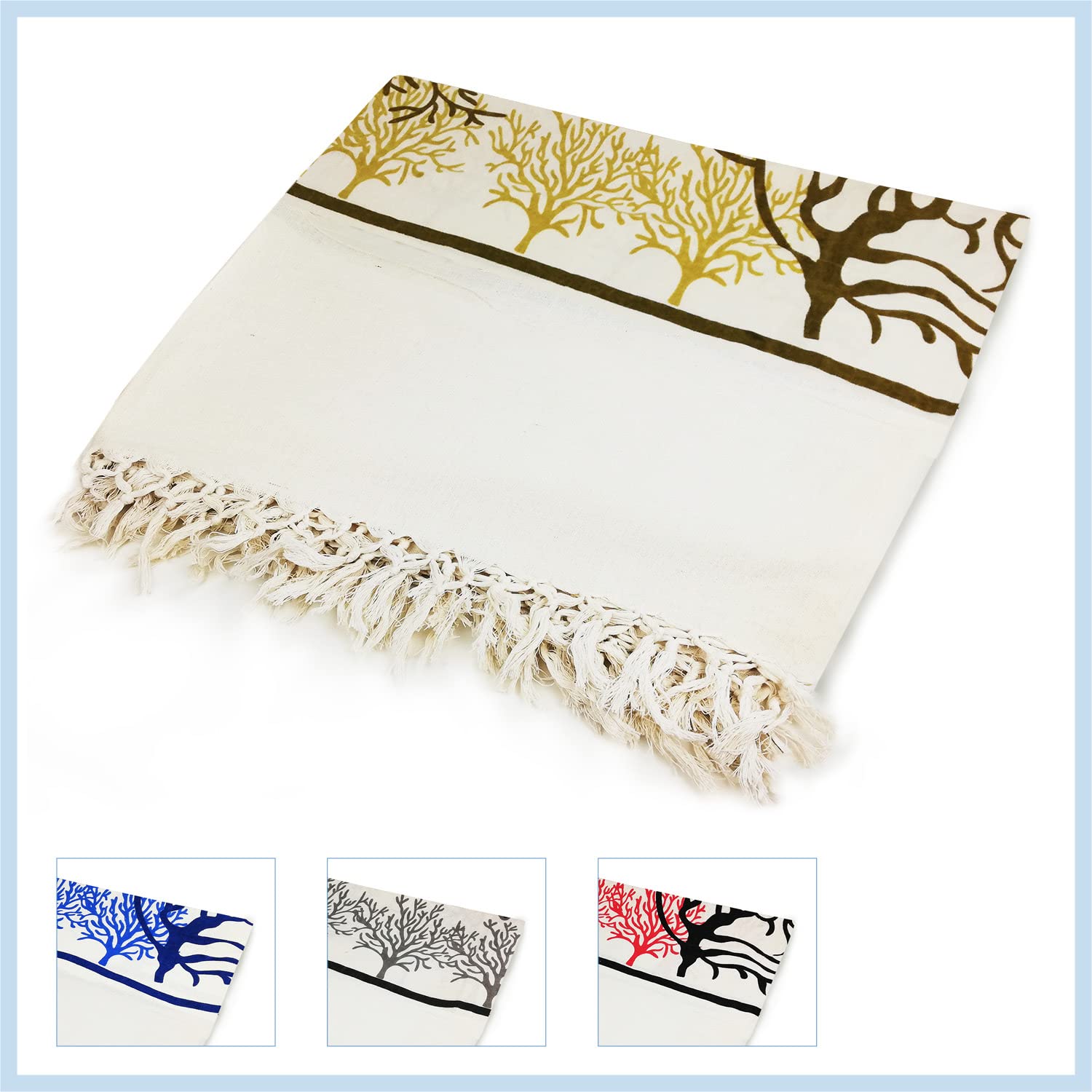 Telo Mare Maxi Banzaii 210x230 Cm - Cotone Antisabbia Per Spiaggia, Copridivano E Copriletto Grigio Pavone - Foto 4