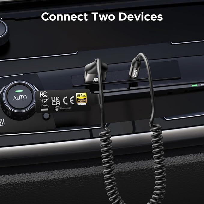 Adaptador Bluetooth 6.0 UGREEN con LDAC, Aux 3.5mm, Manos Libres miniatura 4