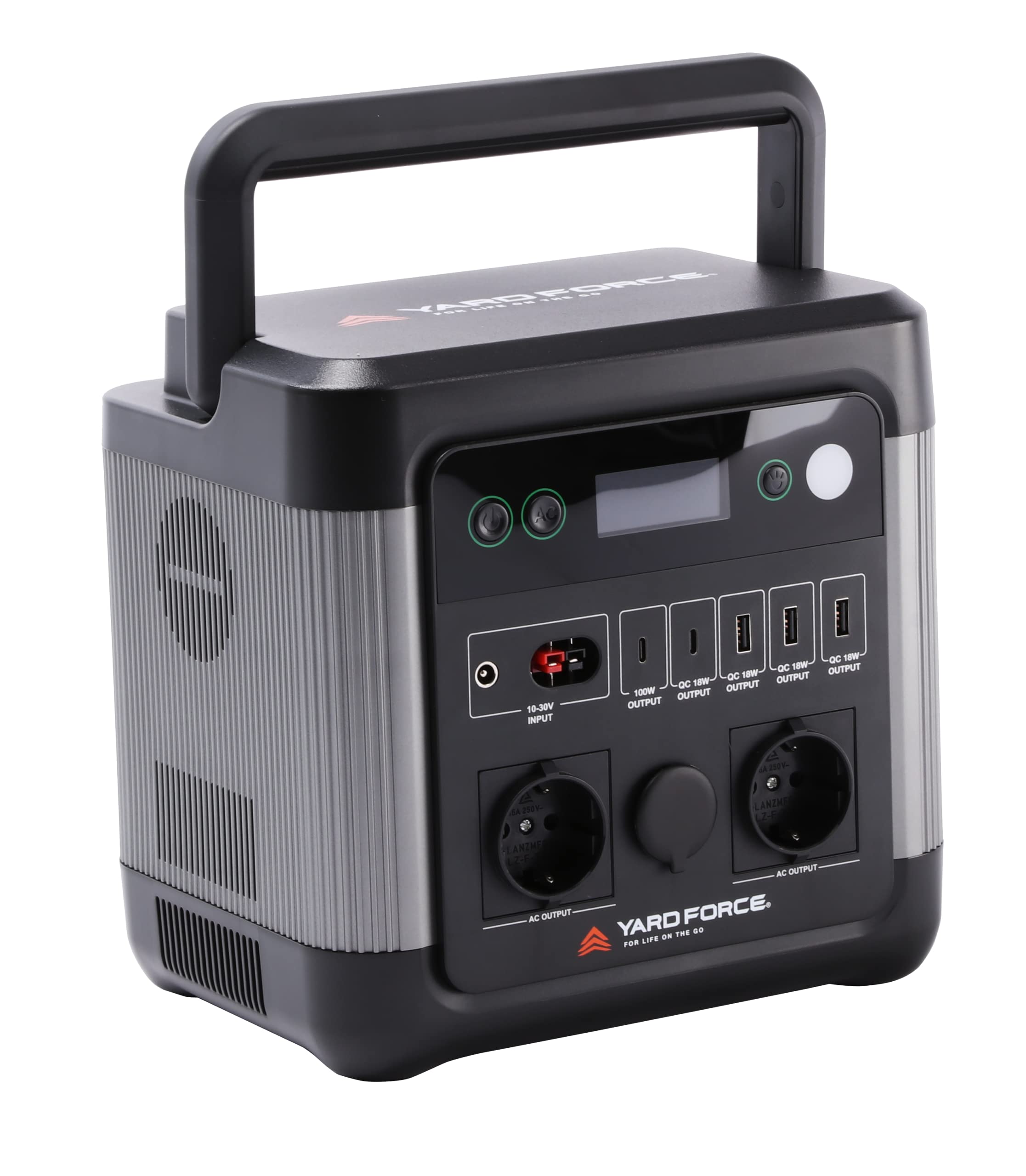 YARD FORCE Powerstation portatile LX PS1200/974 batteria backup con 2400 W nella parte superiore, alimentazione autonoma per campeggio, roulotte, interni, esterni