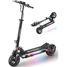 ECOROAD ES6/DUALElectric Scooter for Adults, 1000/2000W Peak Motor Up to 31/34 MPH, 40/50 Miles Long Range, 10" All-Terrain Tubeless Tires, Foldable Heavy Duty 330+ lbs E-Scooter with App &amp; RGB Lights