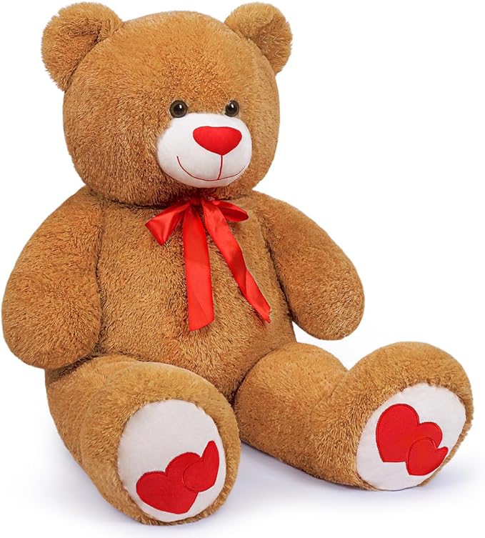 Oso de Peluche Gigante 110cm con Corazón - SNOWOLF miniatura 2