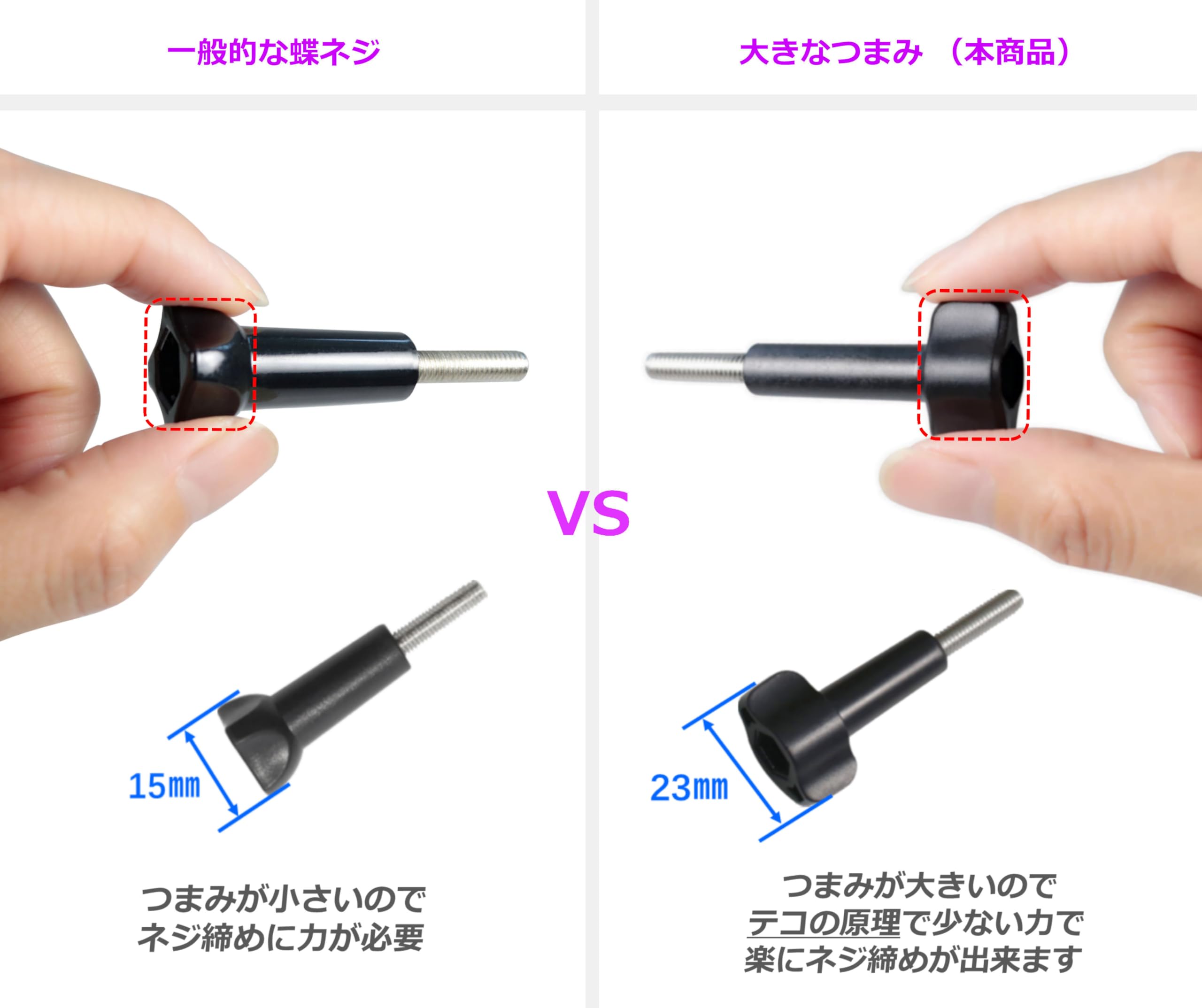 Amazon | ウェアラブルカメラ マウント スペア ネジ スポーツカメラ GP