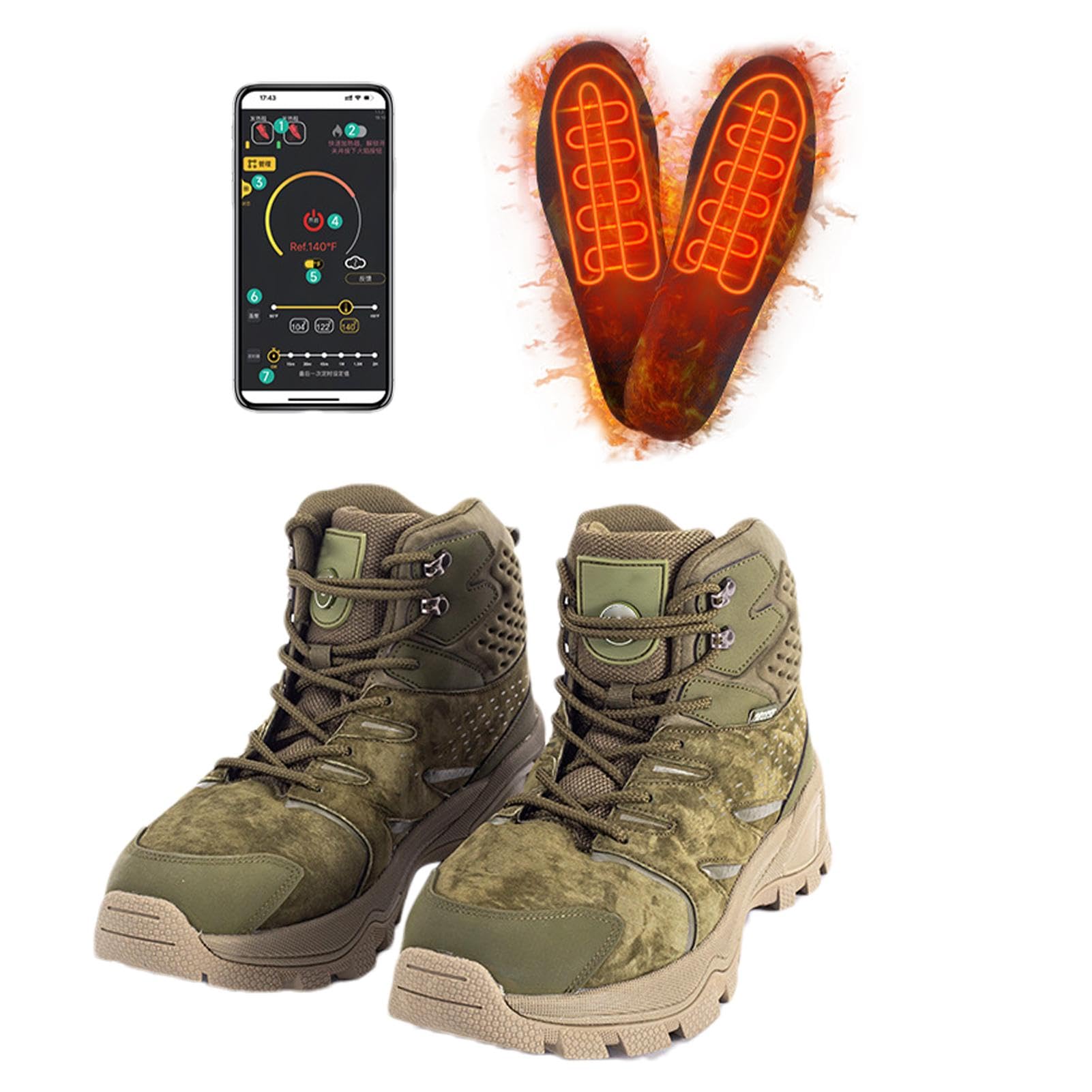 Chaussures chauffantes pour Pieds, Baskets chauffantes - Chaussures de