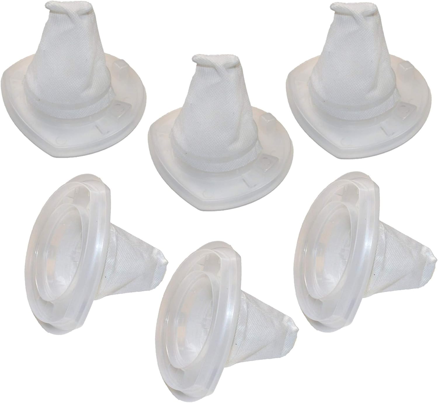 HQRP 6-Pack Washable Reusable Filter intended for Black & Decker DustBuster CHV9610 CHV1210 CHV1410 CHV1410B CHV1410L CHV1510 BDH2000L Cordless Hand Vac, VF110 Replacement