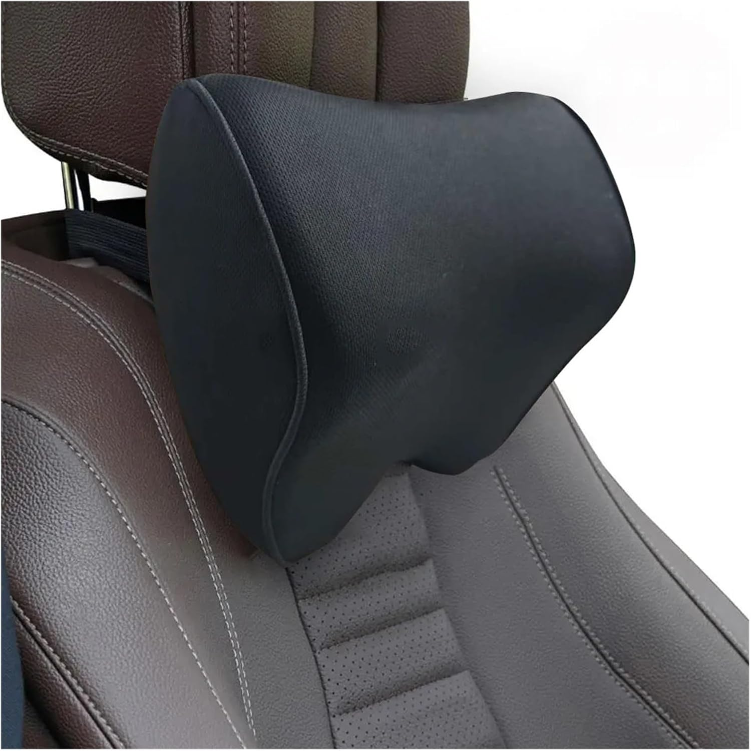 Memory Foam Car Neck Headrest Pillow - Comfortable Fit for Seat Neck Support Cushion Driving(Red)