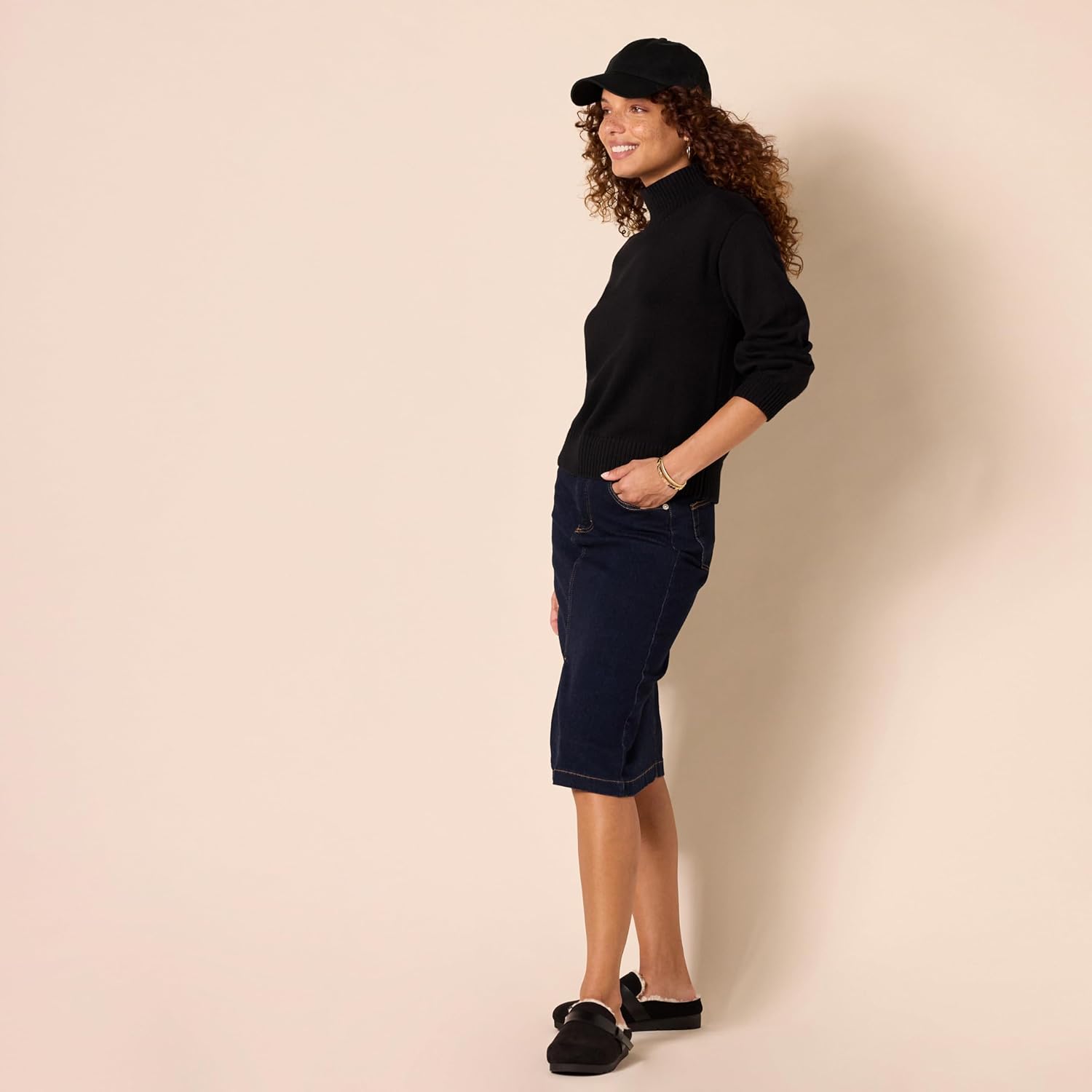 Amazon Essentials Womens Pull-Over Cotton Sweaters, Funnel-Neck, Available in Plus Size - Image 5