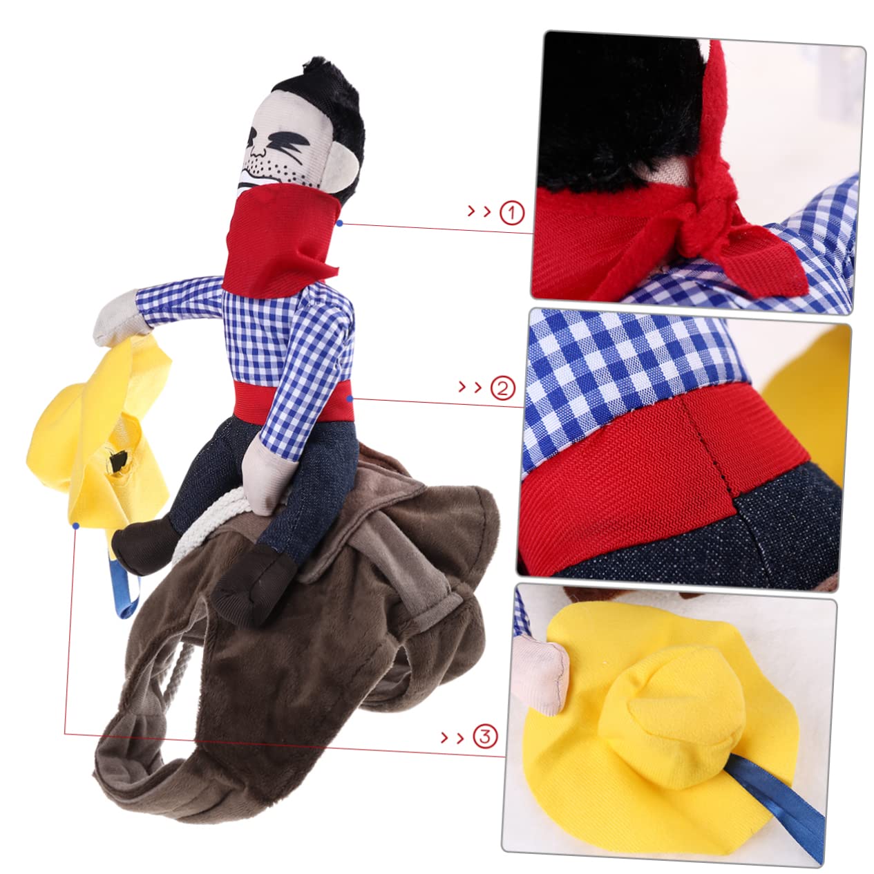 VANZACK 3 Pezzi Costume Per Animali Domestici Cane Da Cavaliere Vestito in Denim Traspirante Abbigliamento Per Animali Domestici Per Jack Taglia L Per Feste Vacanze