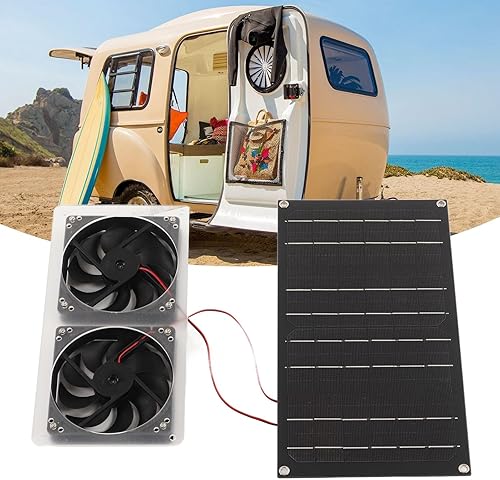 Miniatura 5 de Ventilador del generador solar, extractor de aire accionado solar compacto de 5 V para RV