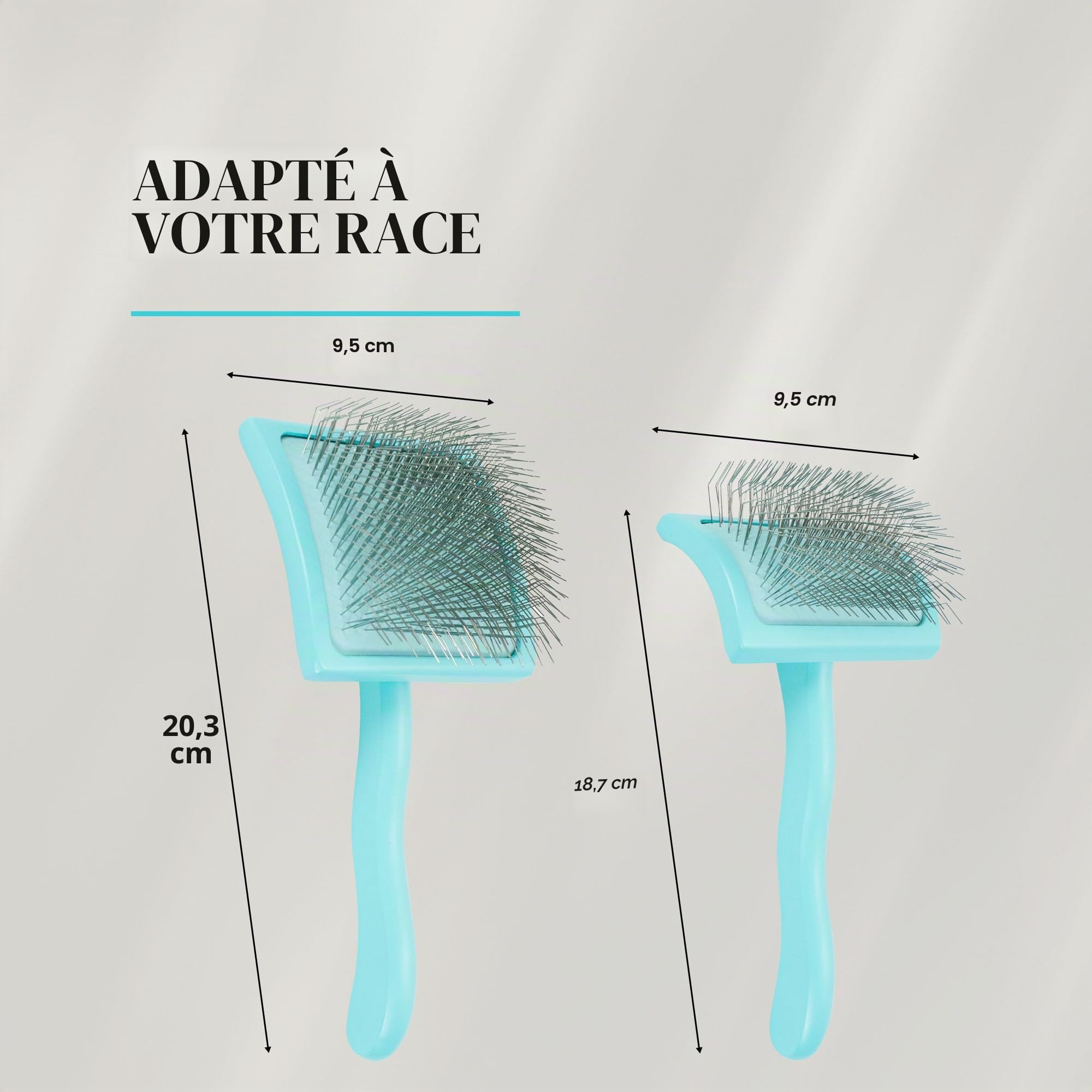Chris Christensen Big G Brosse à démêler pour chiens (dorés, labradoodles, caniches), toilettez comme un professionnel, style démêlant en peluche, permet d'économiser du temps et de l'énergie, bleu
