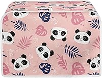 Vista 15 de JEOCODY Cubiertas para horno tostador, funda extragrande para hacer pan de flores azules, se adapta a la mayoría de tostadoras estándar de 2