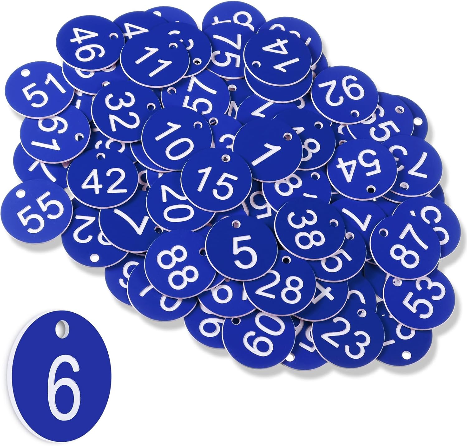 Tenare 1100 Plastic Table Numbers Key Number Tags Cloakroom Tags