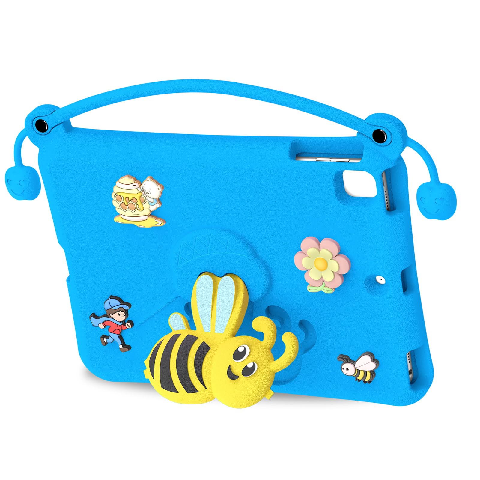 Ejoyous Custodia Protettiva Custodia Protettiva in EVA con Supporto per 10.2 10.5, per Tablet Lavabile Antiurto, Copertura Completa Leggera per la Visualizzazione della Scuola a Casa dei Bambini