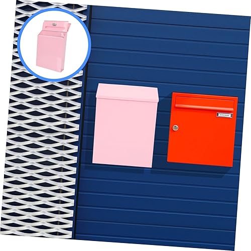 Miniatura 8 de DOITOOL Buzón de correo con caja de seguridad, buzón de pared Buzón de oficina Accesorios de cubierta Soporte de correo de pared, buzón de