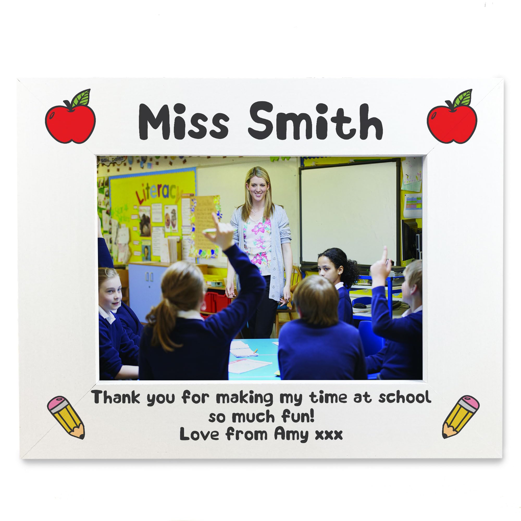 Red Ocean Personalised Teacher Gift Leaving School Nursery Preschool Thank You Gift Teacher Photo Frame