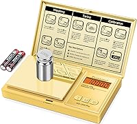 Vista 16 de Fuzion - Báscula de gramos, báscula de bolsillo con precisión de 0.01 gramos, báscula digital pequeña de 200g para alimentos, joyería, hierbas