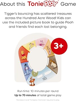 Toniebox 2 Audio Player Winnie The Pooh Bundle for Kids 3+, Sunset Red