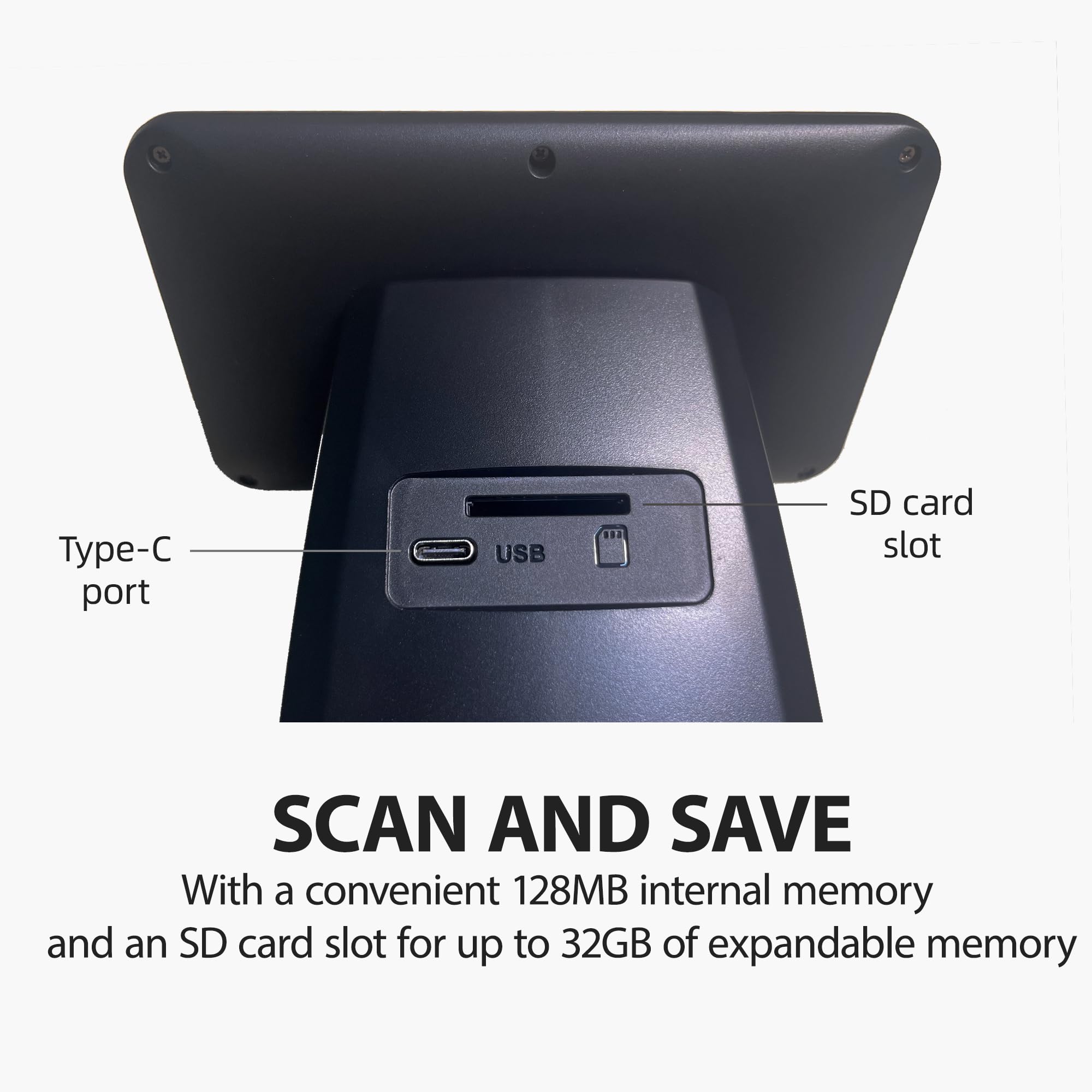 BEONEGLOBAL ClearScan S5 Escáner de película de alta resolución y escáner de diapositivas con pantalla LCD de 5 pulgadas, convierte 135, 126, 110 negativos Super8 y se desliza a fotos digitales JPEG