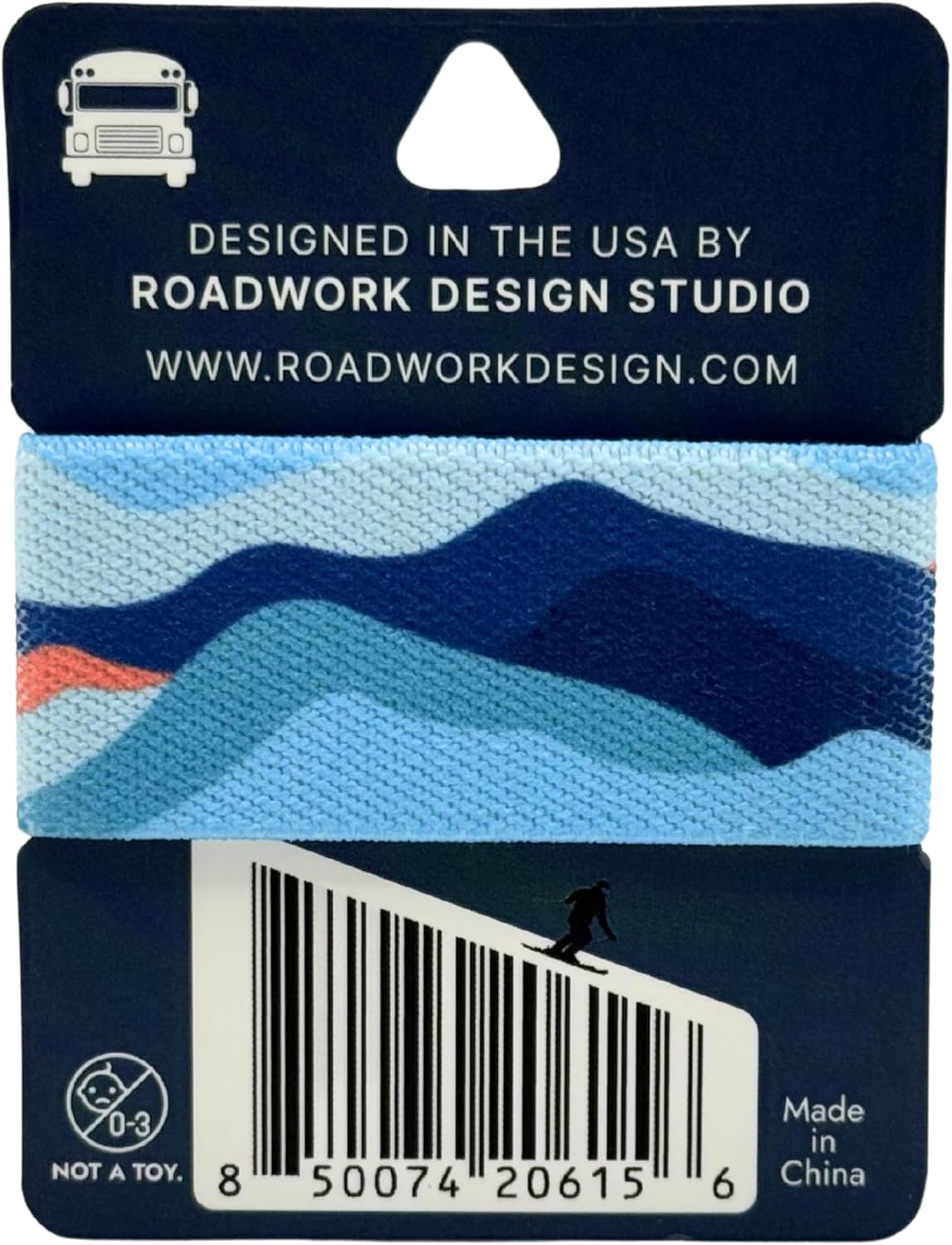 BAND[it] Minimalist Elastic Wallet – Slim Stretch Fabric Front Pocket Wallet for Men & Women – Credit Card Holder Band for Cards & Cash – Lightweight EDC Wallet Alternative (Mountain)