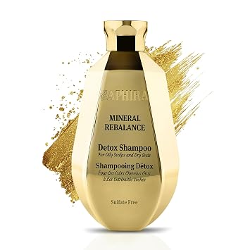 Saphira Mineral Rebalance Shampoo with Dead Sea Minerals Scalp Balancing Shampoo for Oily Scalp & Normal Hair Lightweight Clean & Fresh Professional Hair Care 8.5z