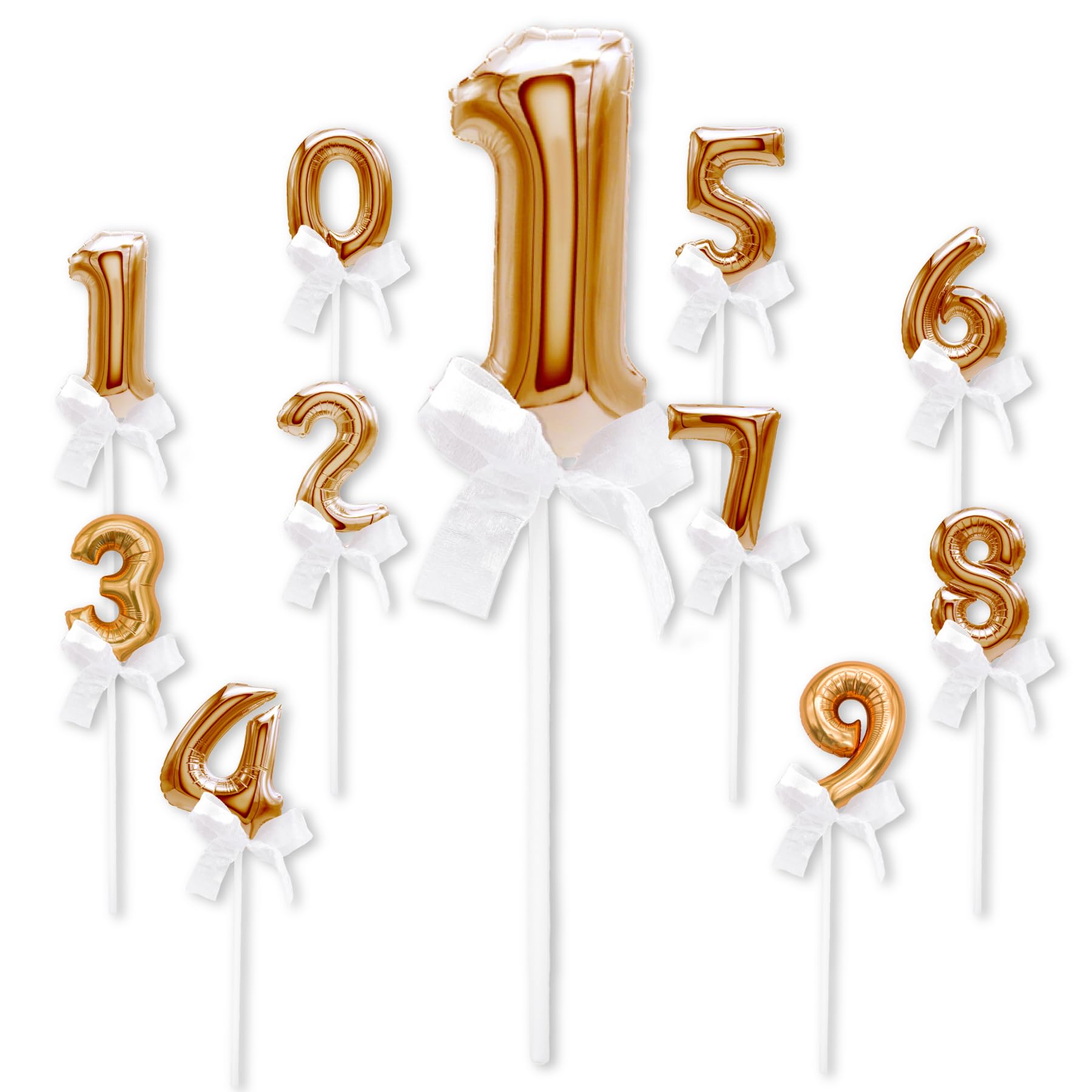 Amazon | Hanamei ナンバー スティックバルーン 膨らませてお届け 数字