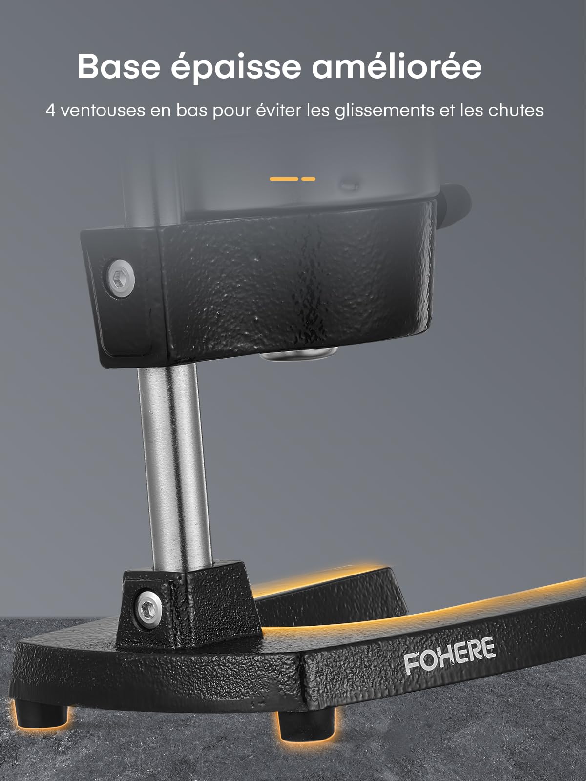 Presse Agrumes Manuel FOHERE, Presse Citron en Fonte, Presse Agrumes Commercial à Main pour Orange, Citron, Grenade, Pamplemousse, Presse Agrumes Facile à Nettoyer avec une Tasse en Acier Inoxydable