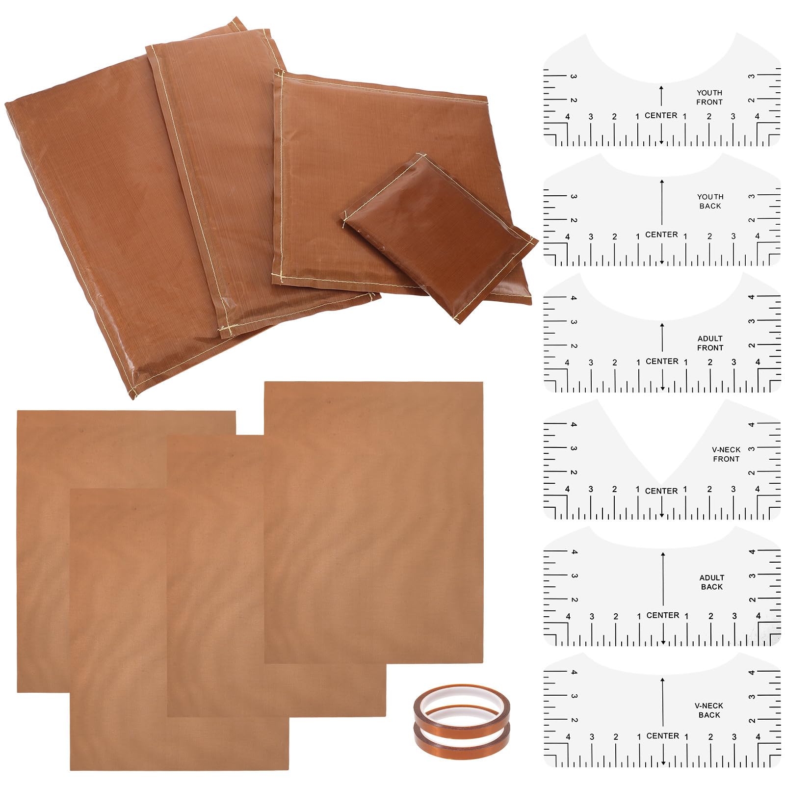 18 Piezas Kit de Almohadillas de Prensa Térmica
