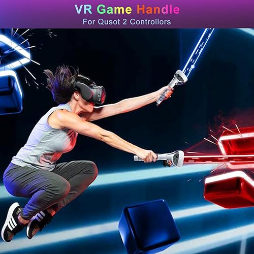 Miniatura 8 de 2 in 1 Long Arms & Handle Attachments Compatible with Oculus Quest 2 Hand Controllers, VR Gorilla Tag Long ArmsStick Extension Grips for Meta Quest