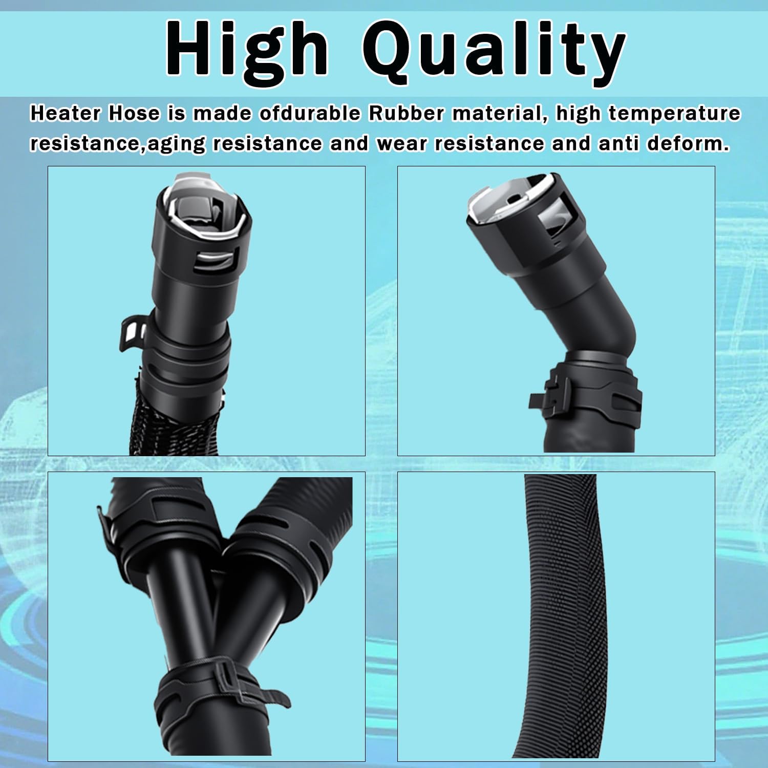 HVAC Heater Water Outlet Hose Compatible With Ford Expedition/Lincoln Navigator 3.5L V6 Gas 2018-2021, Replace JL1Z-18472-C,JL1Z18472C