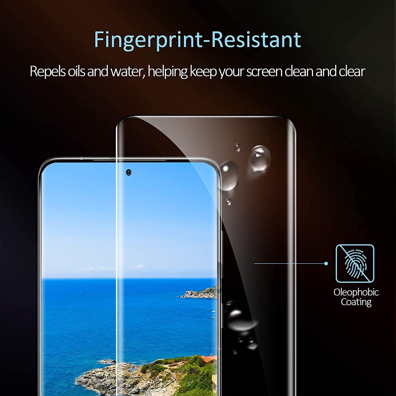 Coliary [2+2 Pack]Galaxy S10 Screen Protector, HD Clear Tempered Glass, Ultrasonic Fingerprint Support, 3D Curved, Scratch Resistant, Bubble-Free for Galaxy 5G Glass Protector