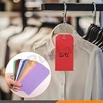 100Pcs Pink Plastic Shipping Tags 3.15"x6.3"/8x16CM Plastic Hang Tags Waterproof Shipping Tag Writable Blank Hang Tags with Holes for Luggage Garage Inventory Car Parts