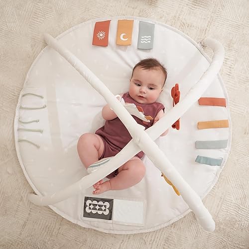 Miniatura 6 de Beautiful Baby Play Gym and Tummy Time Mat - Soft Cotton Mat with 4 Cute Toys & Cards Creates The Perfect Activity Area for Your Girl/Boy - Stylish