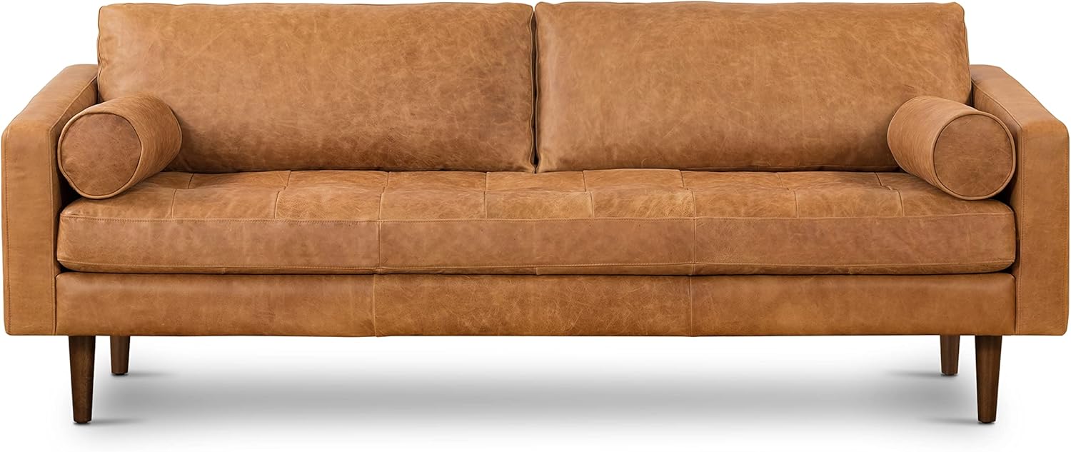 Buy POLY & BARK Napa Sofa in FullGrain PureAniline Italian Leather