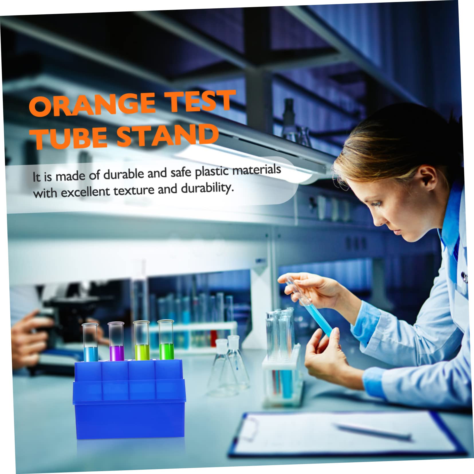 HOMOCONO 2pcs Microcentrifuge Tube Holder Storage Vial Organizers Freezer Storage Organizer