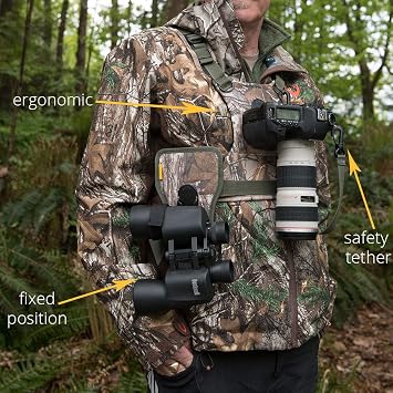 Cotton Carrier CCS G3 Camera Harness System for Camera and Binoculars, Camo