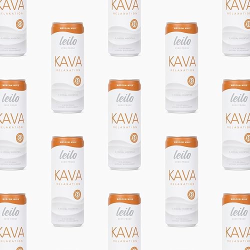 Vista 13 de Leilo Lite Calm in a Can Bebida espumosa de relajación con kava, completamente natural y sin azúcar ni gluten, sabor a coco y piña, 12 onzas