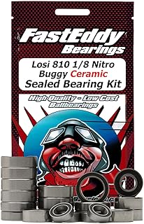 FastEddy Bearings Compatible with Losi 810 1/8 Nitro Buggy Ceramic Sealed Bearing Kit