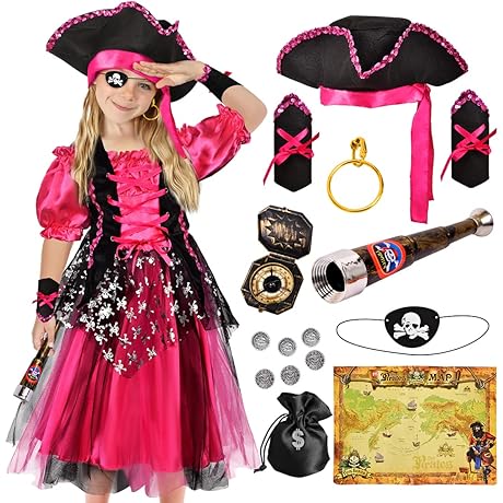 Pirate Princess Dress Up Costume for Girls