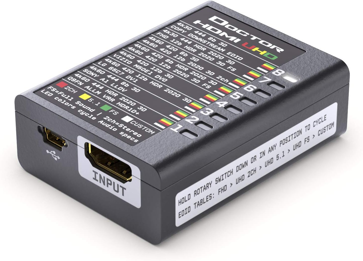 HDF0130 Dr. HDMI 4K - HDMI EDID Manager/Emulator, löst alle Handshake Probleme bis HDMI 2.0b