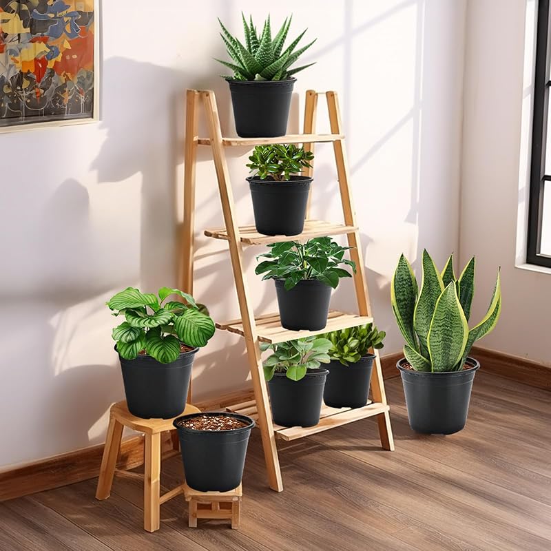 KINGLAKE 100 db Puha Műanyag Virágcserép 15 cm Palántaneveléshez