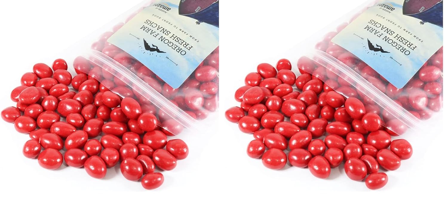 Oregon Farm Fresh Snacks Boston Baked Beans Candy - Old Fashioned Candy Coated Peanuts - Perfect Bulk Snack for Lunches, Movie, Game Nights, Buffets and Sporting Events (32oz) (Pack of 2)