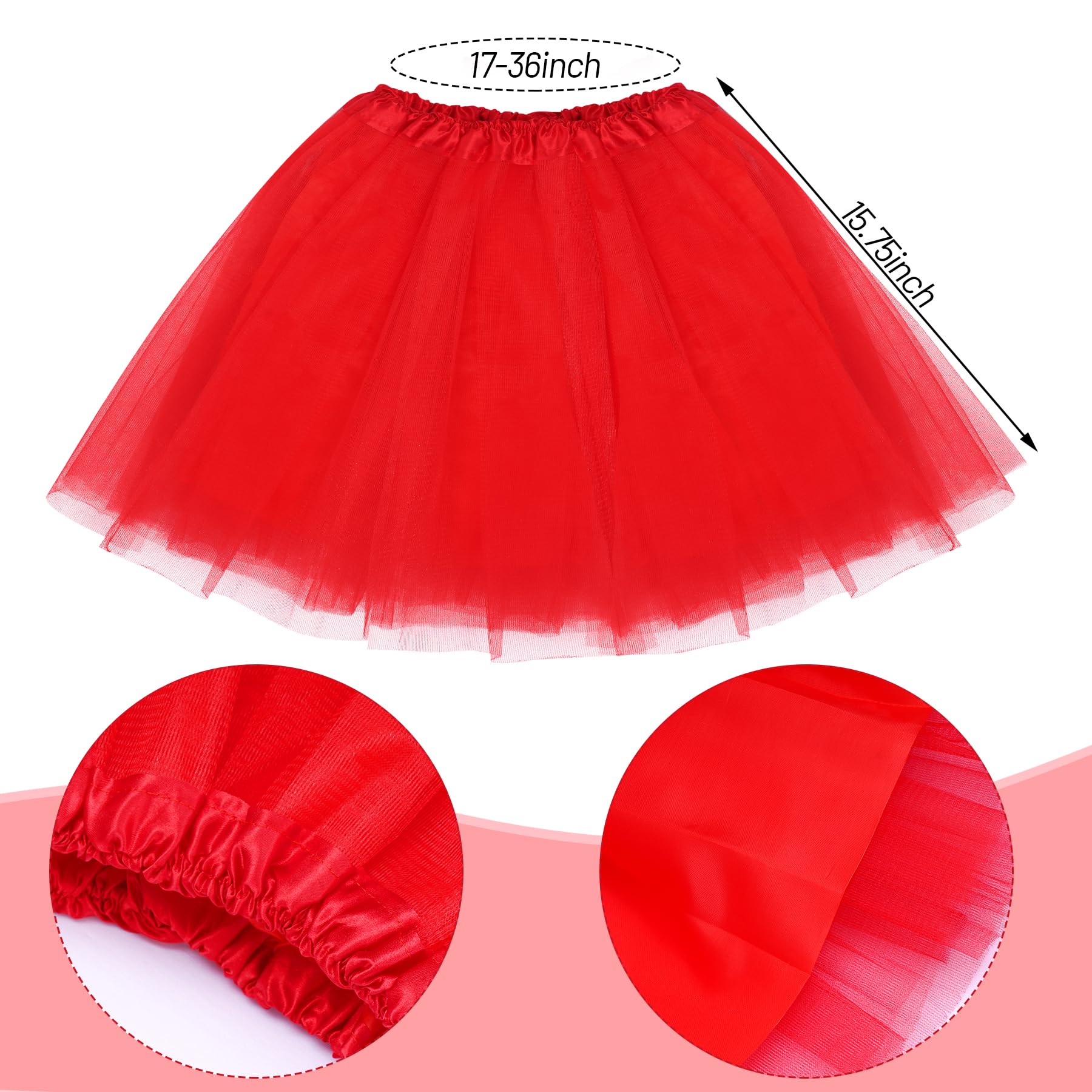 Damska spódnica tutu, rozciągliwa, mini spódniczka tutu, dla dorosłych, baletowa, tiulowa, na imprezę, do kostiumu, tańca