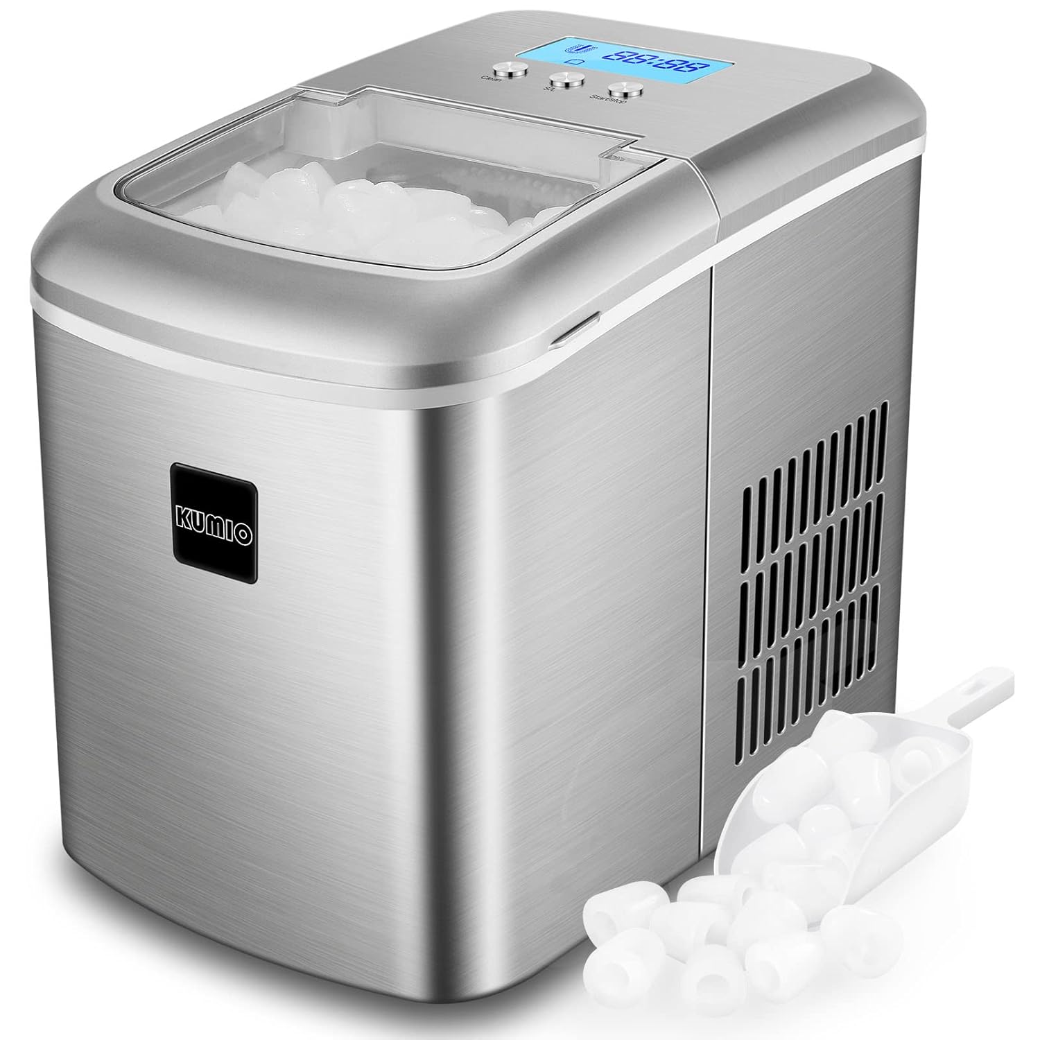 KUMIO Ice Makers Countertop with SelfCleaning, 9 Pcs/78